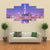 Seoul City At Night Canvas Wall Art-5 Star-Gallery Wrap-62" x 32"-Tiaracle