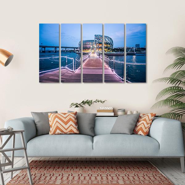 Seoul of South Korea Canvas Wall Art-5 Horizontal-Gallery Wrap-22" x 12"-Tiaracle