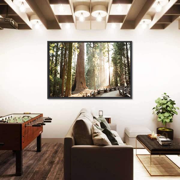 Sequoia National Park In California Canvas Wall Art-3 Horizontal-Gallery Wrap-25" x 16"-Tiaracle