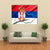 Serbia Flag Canvas Wall Art-1 Piece-Gallery Wrap-36" x 24"-Tiaracle
