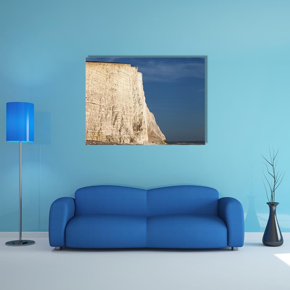 Seven Sisters Cliffs Canvas Wall Art-1 Piece-Gallery Wrap-48" x 32"-Tiaracle