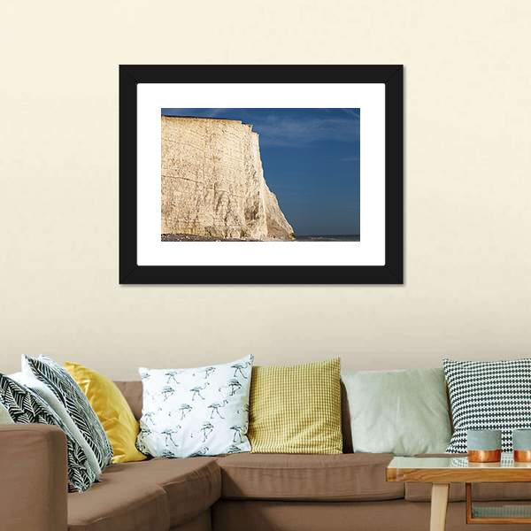 Seven Sisters Cliffs Canvas Wall Art-3 Horizontal-Gallery Wrap-25" x 16"-Tiaracle