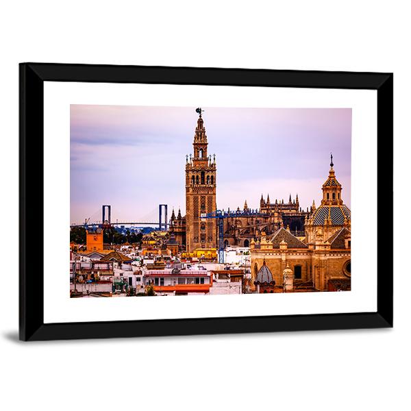 Seville Cathedral Canvas Wall Art-3 Horizontal-Gallery Wrap-25" x 16"-Tiaracle