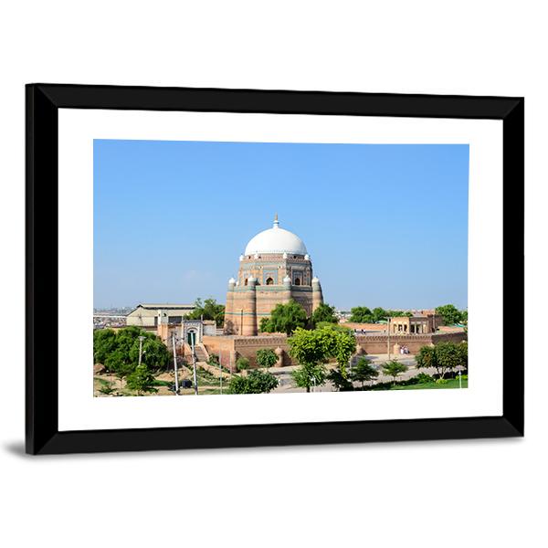 Shah Rukn-E-Alam Pakistan Canvas Wall Art-5 Horizontal-Gallery Wrap-22" x 12"-Tiaracle