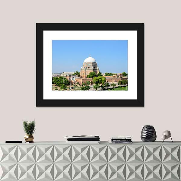 Shah Rukn-E-Alam Pakistan Canvas Wall Art-5 Horizontal-Gallery Wrap-22" x 12"-Tiaracle