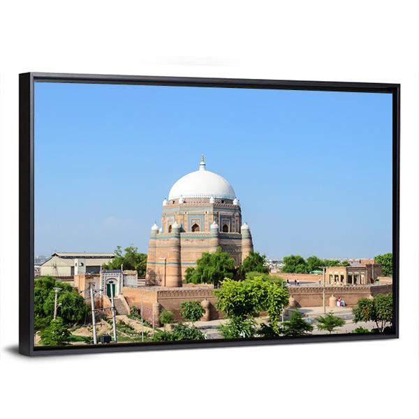 Shah Rukn-E-Alam Pakistan Canvas Wall Art-5 Horizontal-Gallery Wrap-22" x 12"-Tiaracle