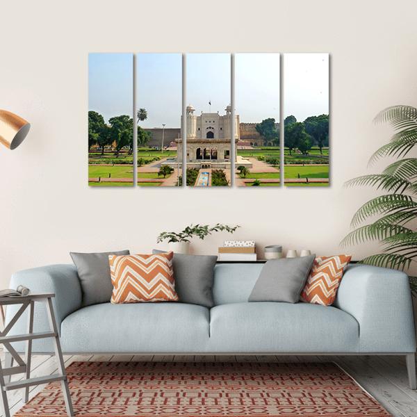 Shahi Qilla Fort Lahore Canvas Wall Art-5 Horizontal-Gallery Wrap-22" x 12"-Tiaracle