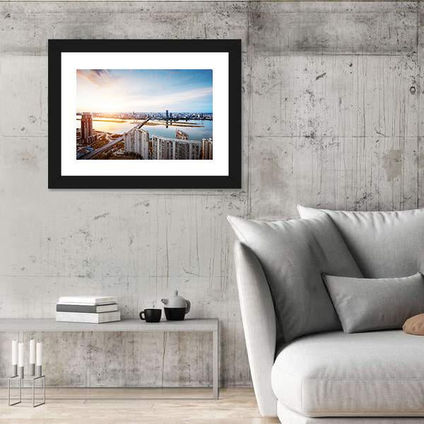 Shanghai Interchange Overpass Canvas Wall Art-3 Horizontal-Gallery Wrap-25" x 16"-Tiaracle