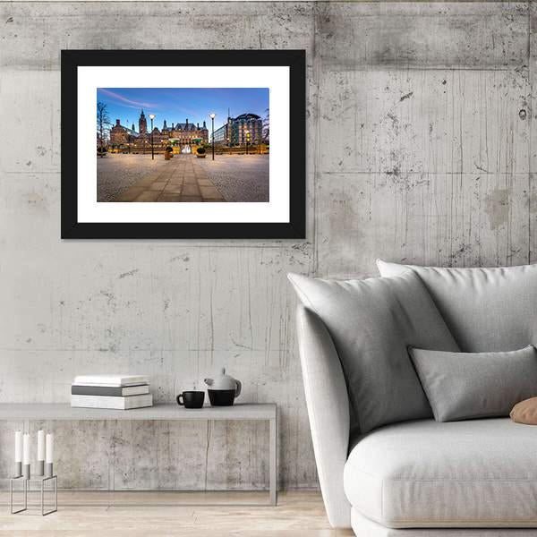 Sheffield Town Hall Canvas Wall Art-3 Horizontal-Gallery Wrap-25" x 16"-Tiaracle
