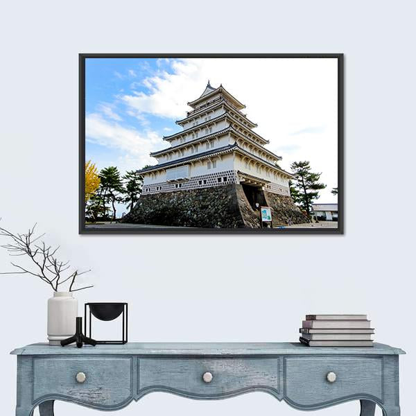 Shimabara Moritake Castle In Japan Canvas Wall Art-1 Piece-Floating Frame-24" x 16"-Tiaracle