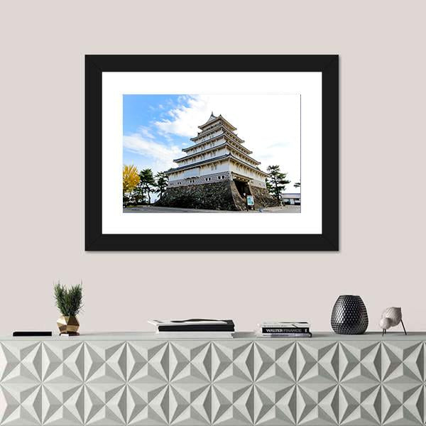 Shimabara Moritake Castle In Japan Canvas Wall Art-1 Piece-Framed Print-20" x 16"-Tiaracle