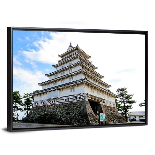 Shimabara Moritake Castle In Japan Canvas Wall Art-3 Horizontal-Gallery Wrap-25" x 16"-Tiaracle
