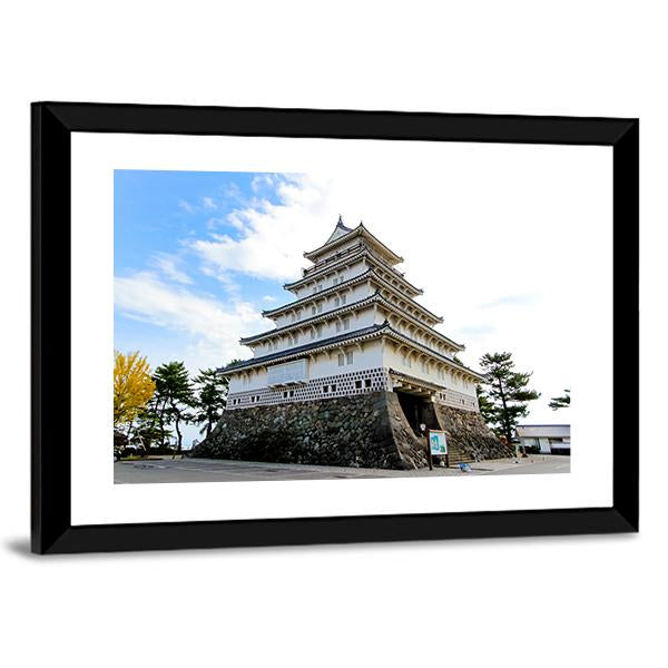 Shimabara Moritake Castle In Japan Canvas Wall Art-3 Horizontal-Gallery Wrap-25" x 16"-Tiaracle