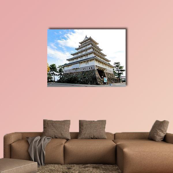 Shimabara Moritake Castle In Japan Canvas Wall Art-1 Piece-Gallery Wrap-48" x 32"-Tiaracle