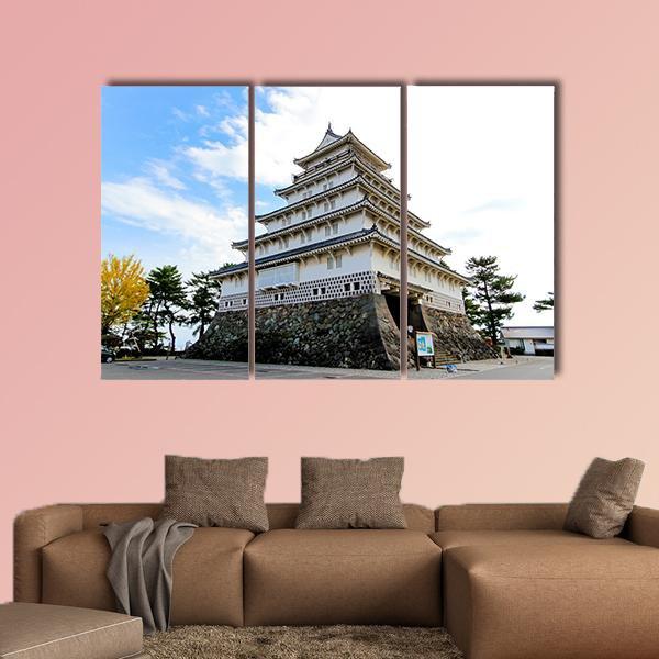 Shimabara Moritake Castle In Japan Canvas Wall Art-3 Horizontal-Gallery Wrap-37" x 24"-Tiaracle