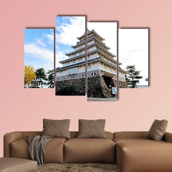 Shimabara Moritake Castle In Japan Canvas Wall Art-4 Pop-Gallery Wrap-50" x 32"-Tiaracle