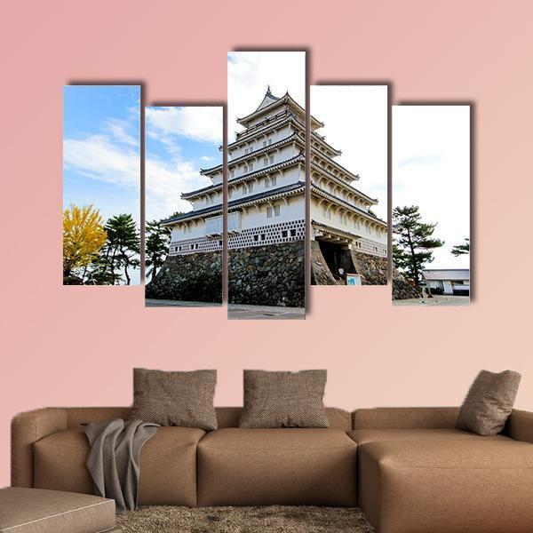 Shimabara Moritake Castle In Japan Canvas Wall Art-5 Pop-Gallery Wrap-47" x 32"-Tiaracle