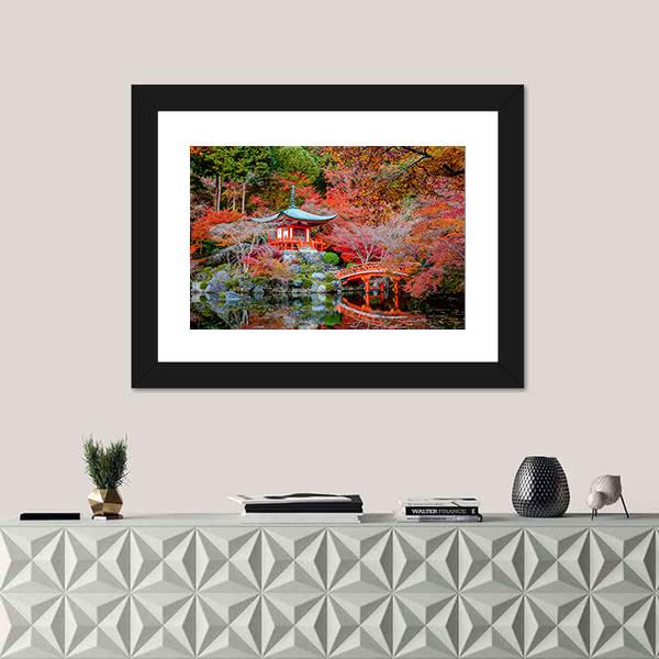 Shingon Buddhist Temple In Japan Canvas Wall Art-1 Piece-Framed Print-20" x 16"-Tiaracle