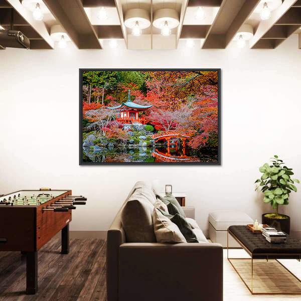 Shingon Buddhist Temple In Japan Canvas Wall Art-3 Horizontal-Gallery Wrap-25" x 16"-Tiaracle