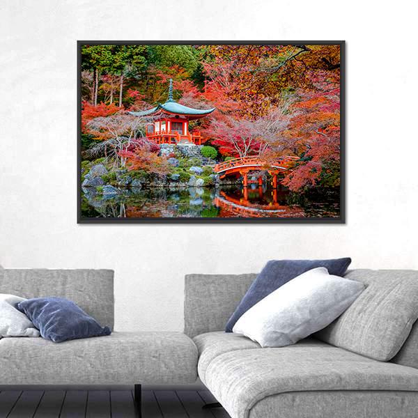 Shingon Buddhist Temple In Japan Canvas Wall Art-3 Horizontal-Gallery Wrap-25" x 16"-Tiaracle