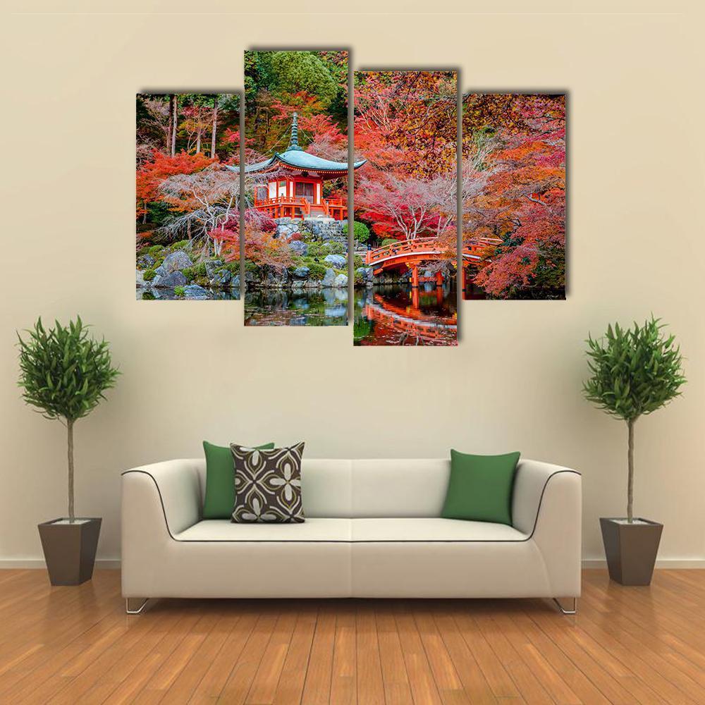 Shingon Buddhist Temple In Japan Canvas Wall Art-4 Pop-Gallery Wrap-50" x 32"-Tiaracle