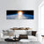 Shining Sun On Planet Earth Panoramic Canvas Wall Art-3 Piece-25" x 08"-Tiaracle
