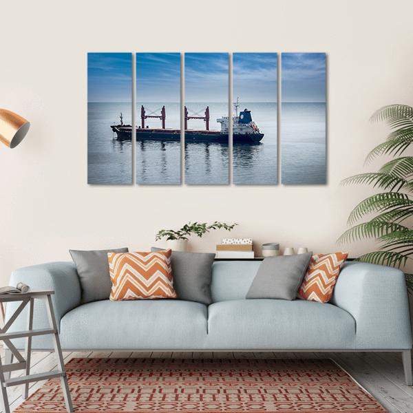 Cargo Freight Ship Canvas Wall Art-5 Horizontal-Gallery Wrap-22" x 12"-Tiaracle