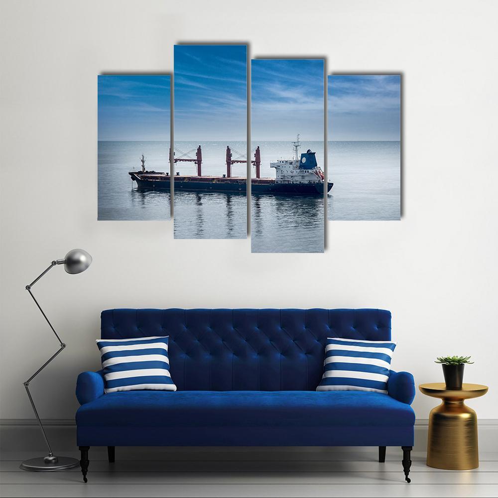 Cargo Freight Ship Canvas Wall Art-4 Pop-Gallery Wrap-50" x 32"-Tiaracle