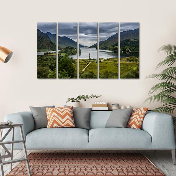 Shores Of Loch Shiel Canvas Wall Art-5 Horizontal-Gallery Wrap-22" x 12"-Tiaracle