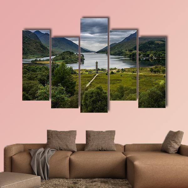 Shores Of Loch Shiel Canvas Wall Art-3 Horizontal-Gallery Wrap-37" x 24"-Tiaracle