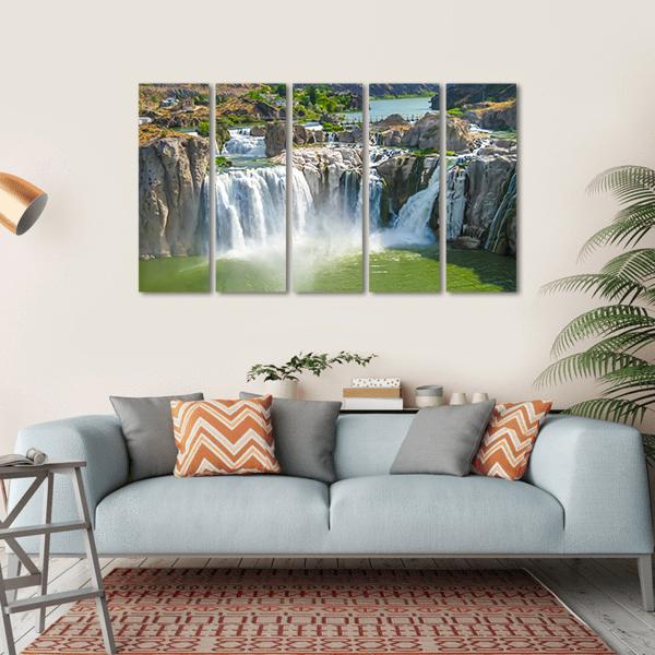 Shoshone Falls Canvas Wall Art-5 Horizontal-Gallery Wrap-22" x 12"-Tiaracle