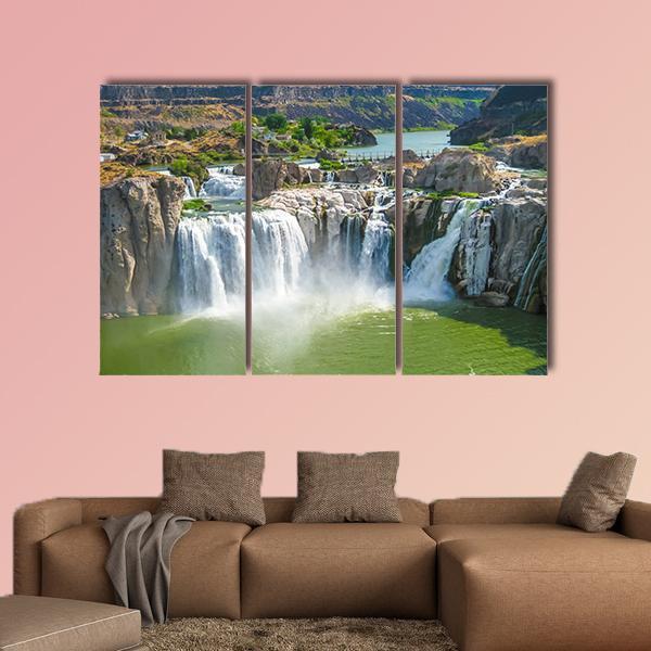 Shoshone Falls Canvas Wall Art-3 Horizontal-Gallery Wrap-37" x 24"-Tiaracle