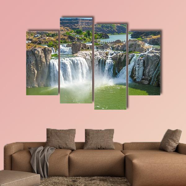 Shoshone Falls Canvas Wall Art-4 Pop-Gallery Wrap-50" x 32"-Tiaracle