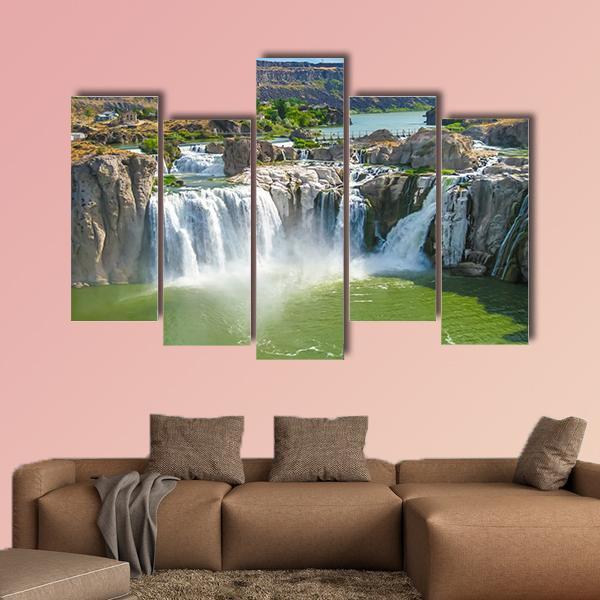Shoshone Falls Canvas Wall Art-5 Pop-Gallery Wrap-47" x 32"-Tiaracle