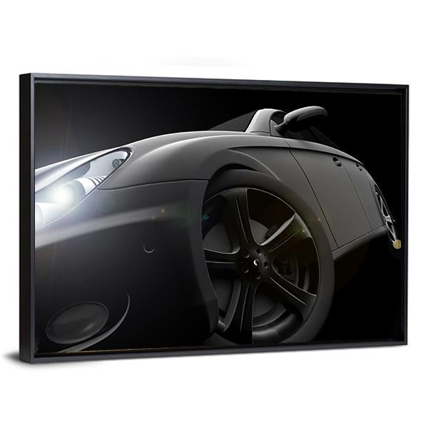 Side View Of Car Canvas Wall Art-3 Horizontal-Gallery Wrap-25" x 16"-Tiaracle