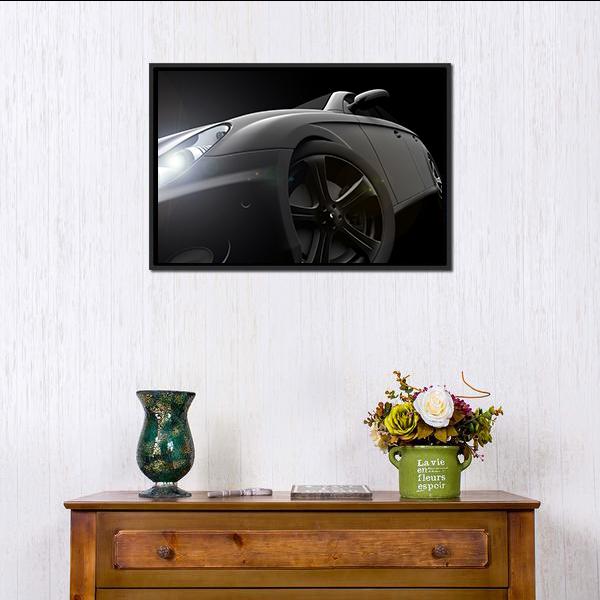 Side View Of Car Canvas Wall Art-3 Horizontal-Gallery Wrap-25" x 16"-Tiaracle