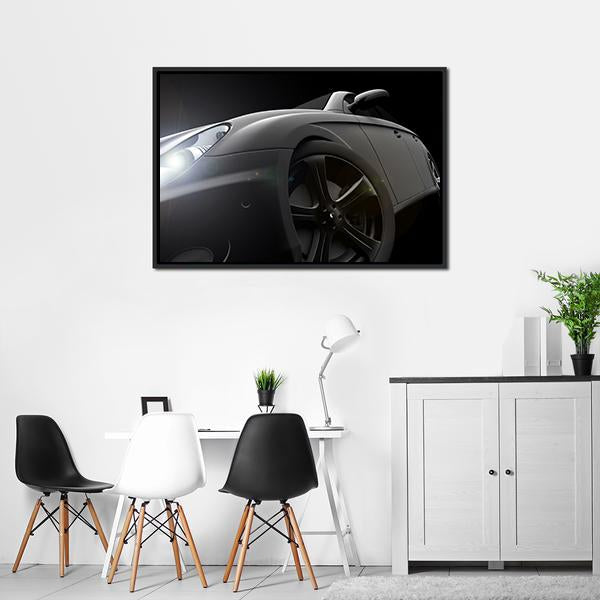 Side View Of Car Canvas Wall Art-3 Horizontal-Gallery Wrap-25" x 16"-Tiaracle