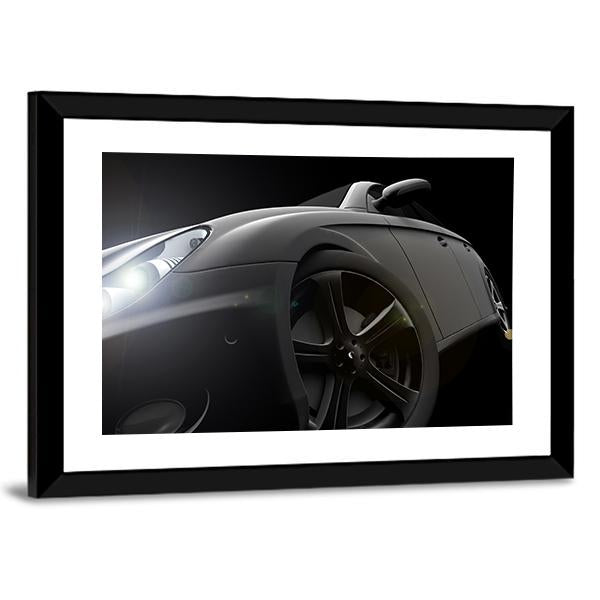 Side View Of Car Canvas Wall Art-3 Horizontal-Gallery Wrap-25" x 16"-Tiaracle
