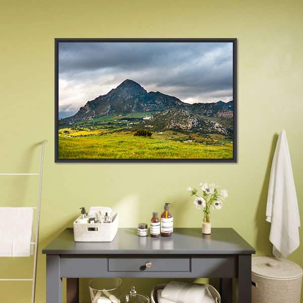 Sierra Crestellina Andalusia Canvas Wall Art-1 Piece-Floating Frame-24" x 16"-Tiaracle