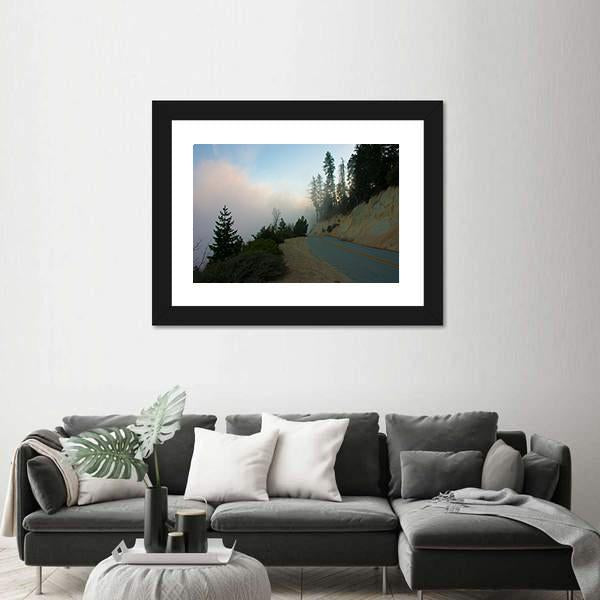 Sierra Nevada Mountain Range Canvas Wall Art-1 Piece-Framed Print-20" x 16"-Tiaracle