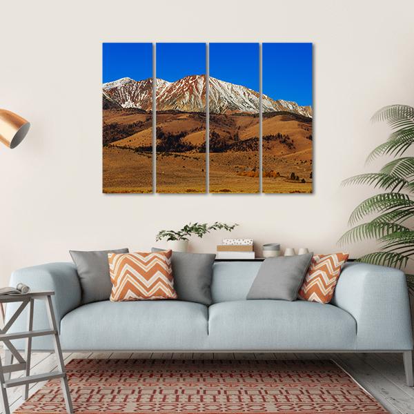 Sierra Nevada Mountains Canvas Wall Art-4 Horizontal-Gallery Wrap-34" x 24"-Tiaracle