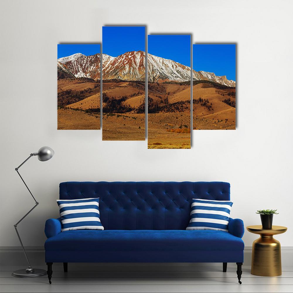 Sierra Nevada Mountains Canvas Wall Art-4 Pop-Gallery Wrap-50" x 32"-Tiaracle