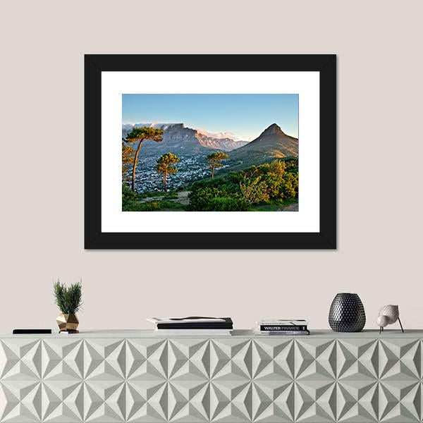 Signal Hill In Cape Town Canvas Wall Art-1 Piece-Framed Print-20" x 16"-Tiaracle