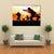 Silhouette Illustration Of Soldiers Canvas Wall Art-1 Piece-Gallery Wrap-36" x 24"-Tiaracle