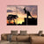 Silhouette Of A Kangaroo On A Hill At Sunset Canvas Wall Art-4 Pop-Gallery Wrap-50" x 32"-Tiaracle