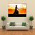 Silhouette Of A Samurai Posing At Sunset Canvas Wall Art-4 Horizontal-Gallery Wrap-34" x 24"-Tiaracle