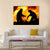 Silhouette Of Firemen Canvas Wall Art-4 Square-Gallery Wrap-17" x 17"-Tiaracle