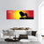 Silhouette Of Lion At Sunset Panoramic Canvas Wall Art-3 Piece-25" x 08"-Tiaracle