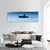 Silhouette Of The Fisherman Panoramic Canvas Wall Art-3 Piece-25" x 08"-Tiaracle