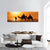 Silhouettes Of Camels At Sunset Panoramic Canvas Wall Art-3 Piece-25" x 08"-Tiaracle